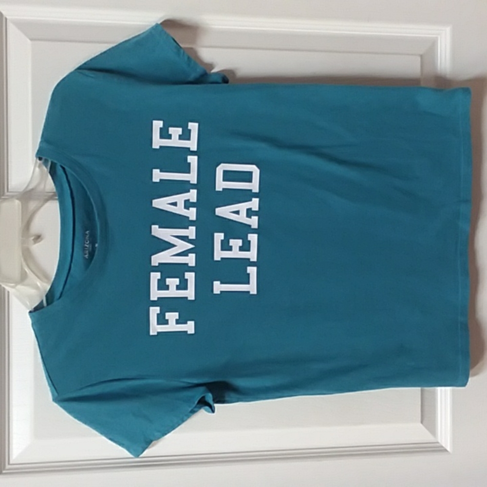 Ladies "Female Lead" Graphic Tee size M